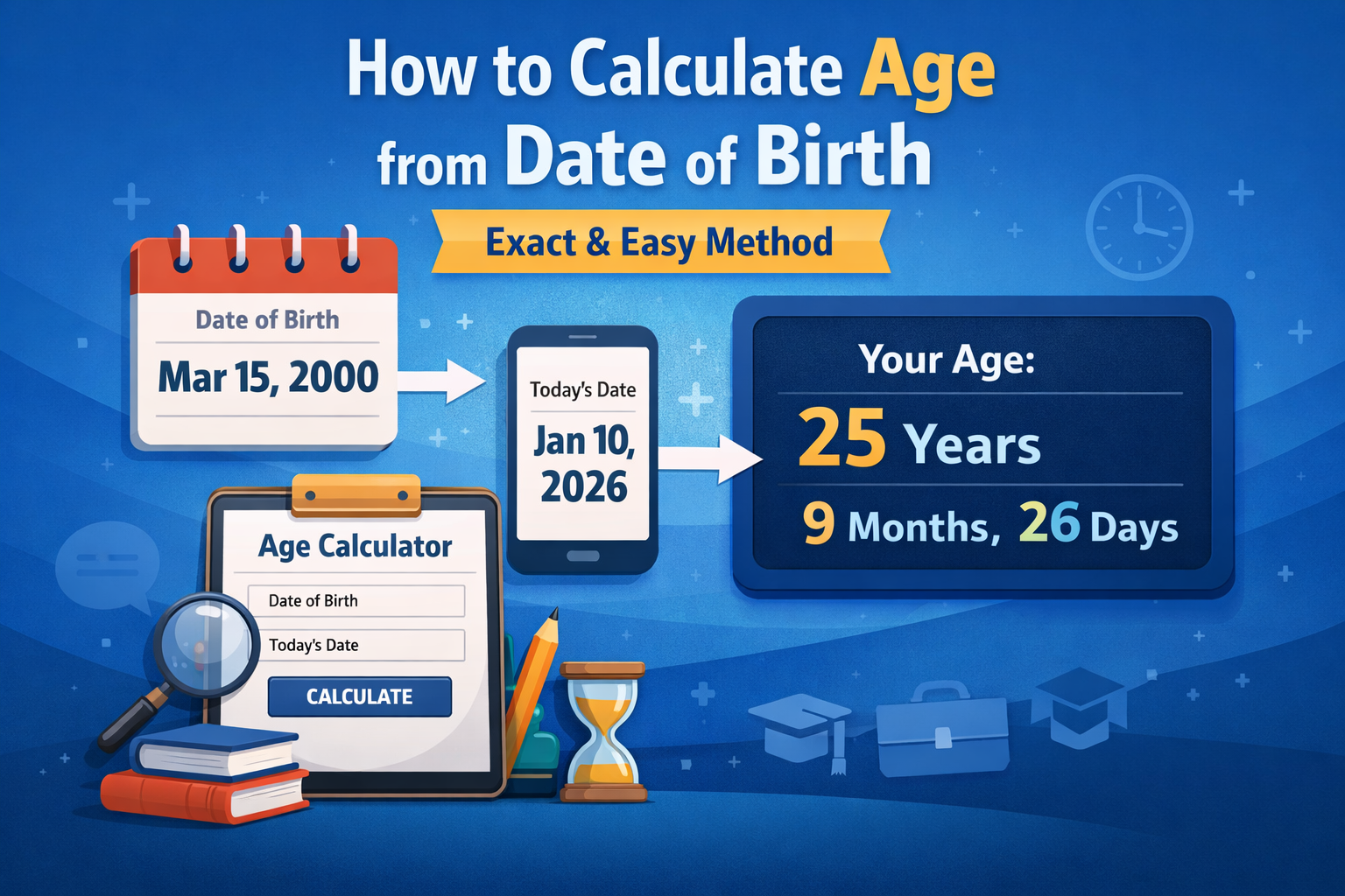 How to Calculate Age from Date of Birth (Exact & Easy Method)