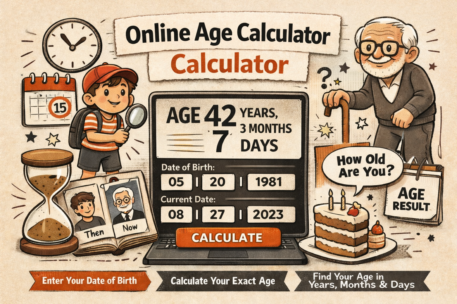 Calculate Your Exact Age Instantly Free Online Age Calculator