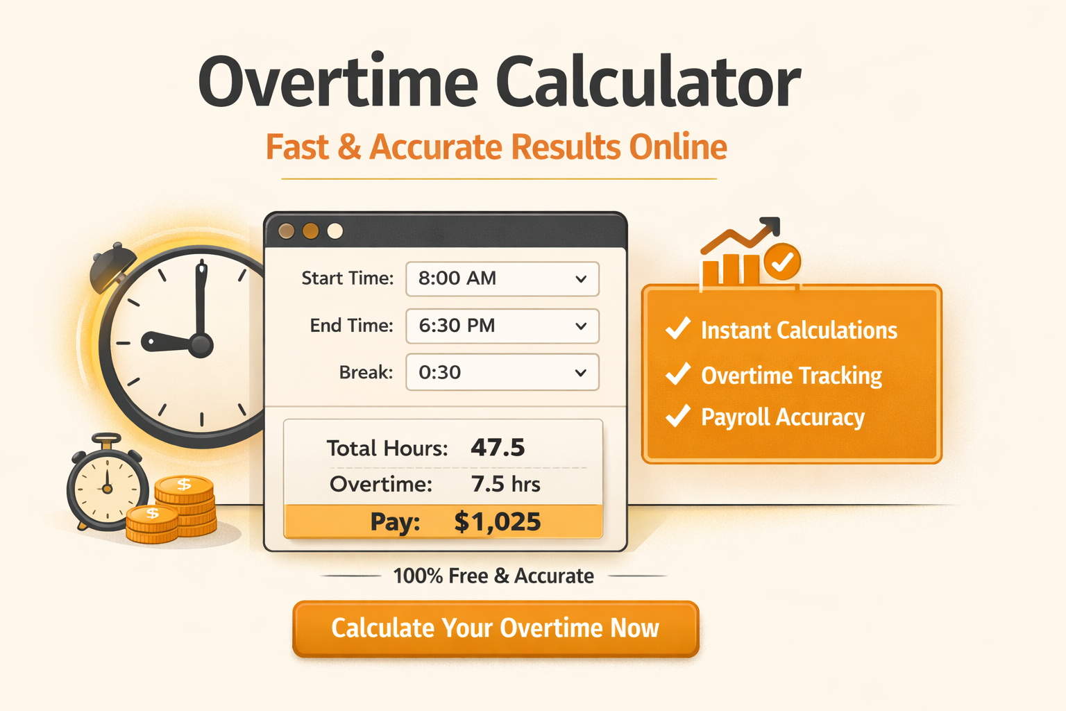 Overtime Calculator - Instantly Calculate Your Extra Pay