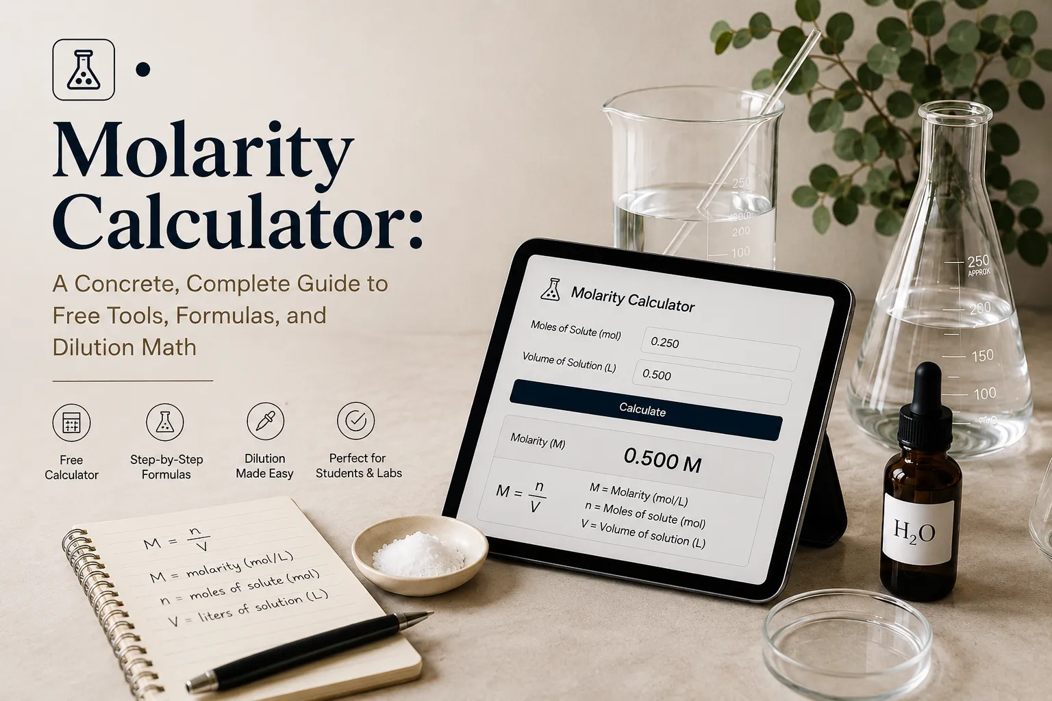 Need Molarity Fast? Try This Free Calculator