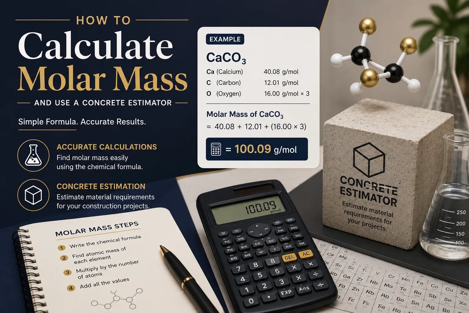 How to Calculate Molar Mass & Use a Concrete Estimator