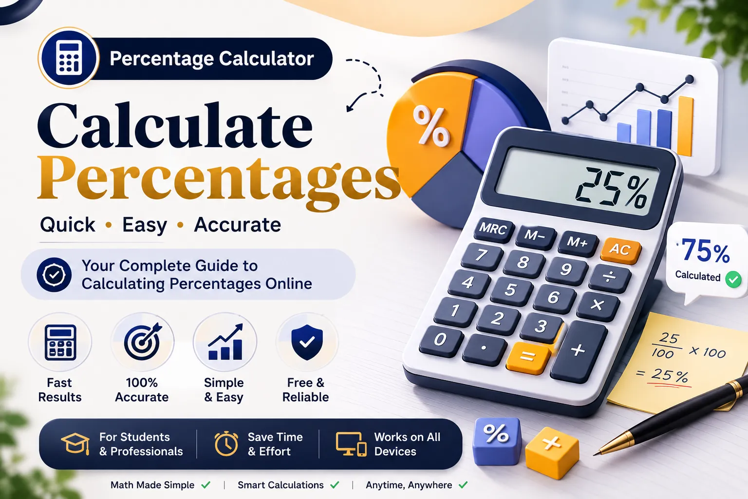 Percentage Calculator: How to Calculate Percentages Easily
