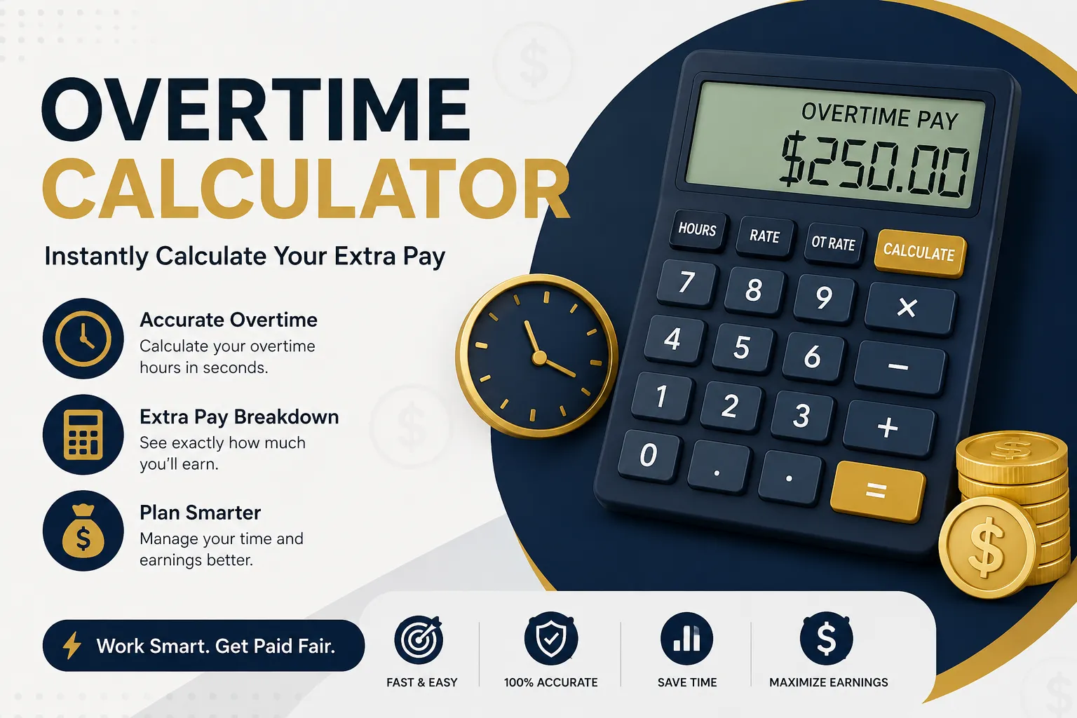 How to Calculate Overtime Pay: Free Overtime Calculator & Easy Formula