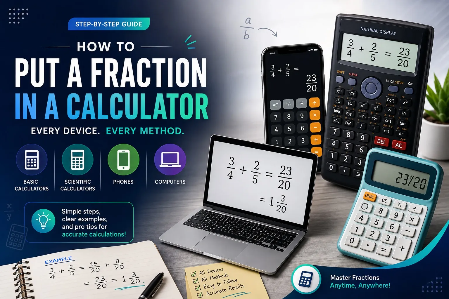 How to Put a Fraction in a Calculator: Easy Steps for Every Device