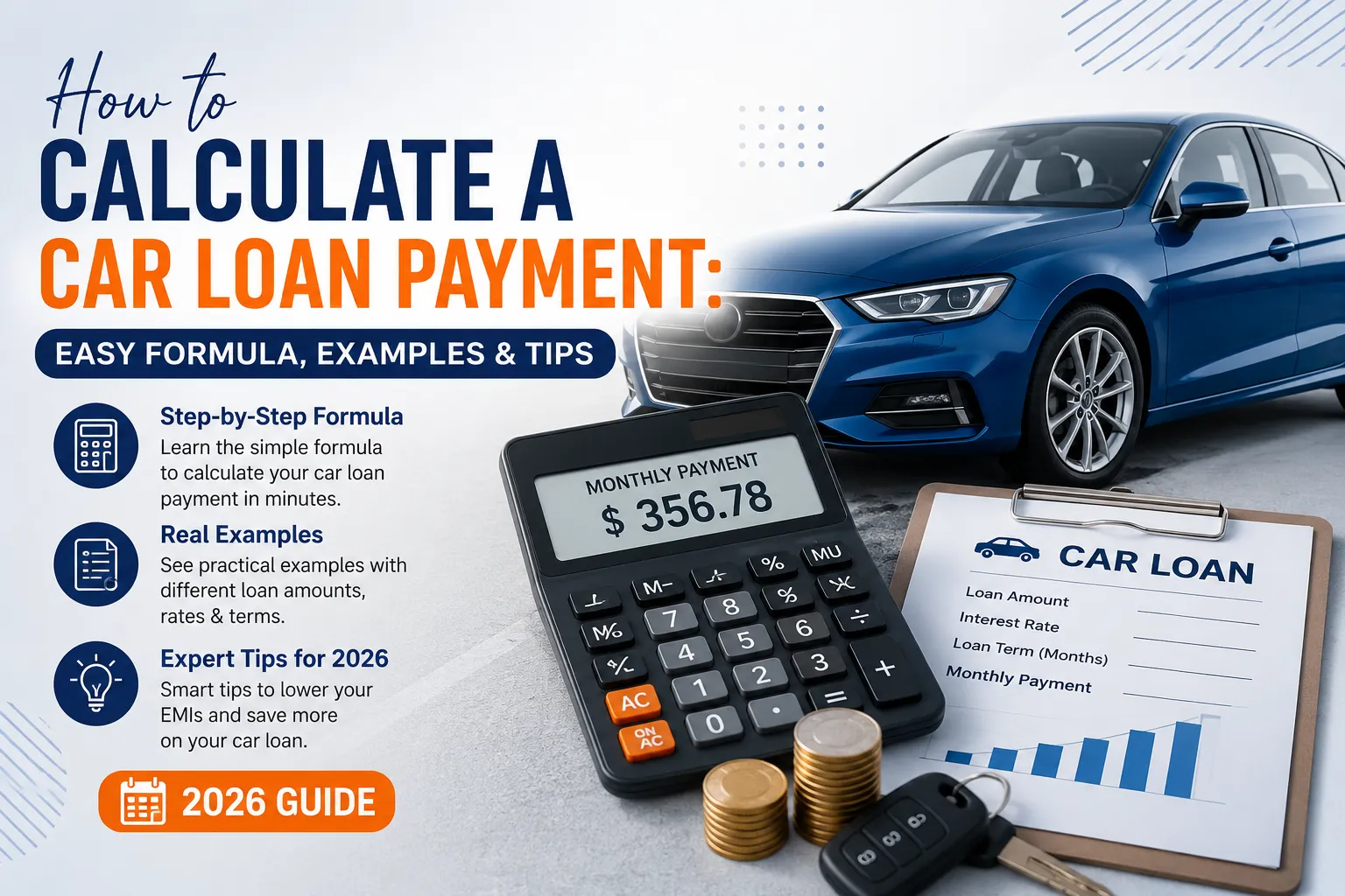 How to Calculate a Car Loan Payment: Easy Formula, Examples & Tips for 2026