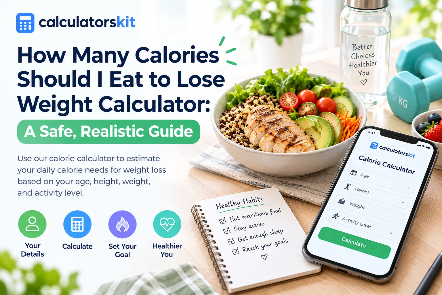 How Many Calories Should I Eat to Lose Weight Calculator: A Safe, Realistic Guide